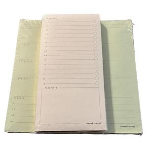 russell+hazel Calendars Organizer Weekly Plan Notepads Planner Lists Set